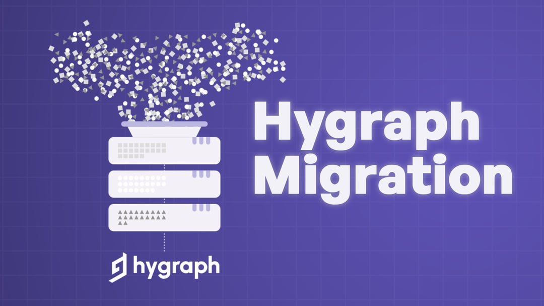 "Hygraph Migration" with source data getting processed and loaded into Hygraph