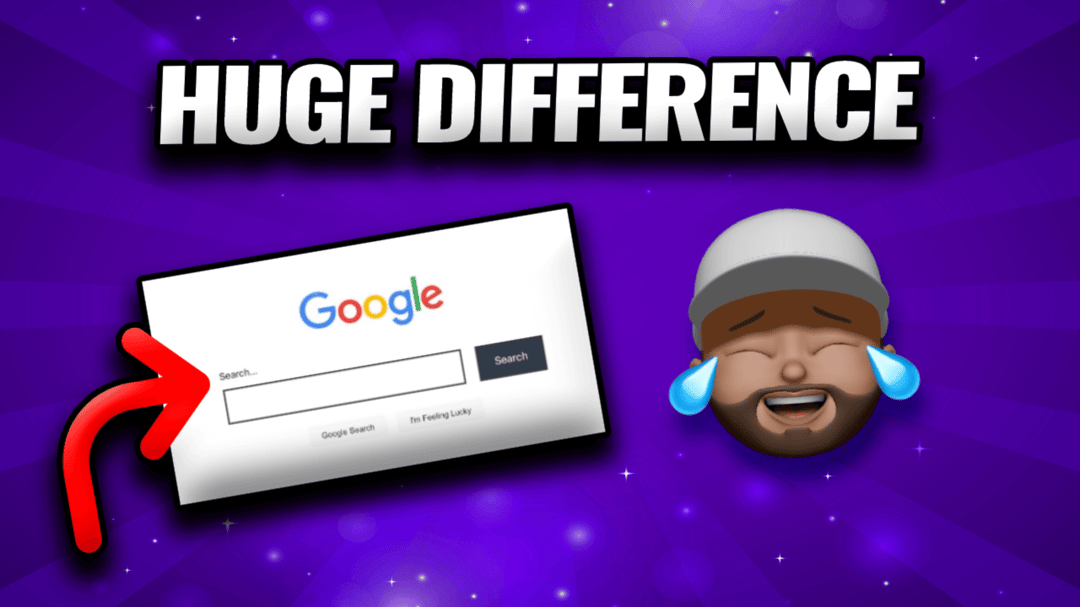 "big difference in best website builder for designers" with my Memoji and stars in my eyes