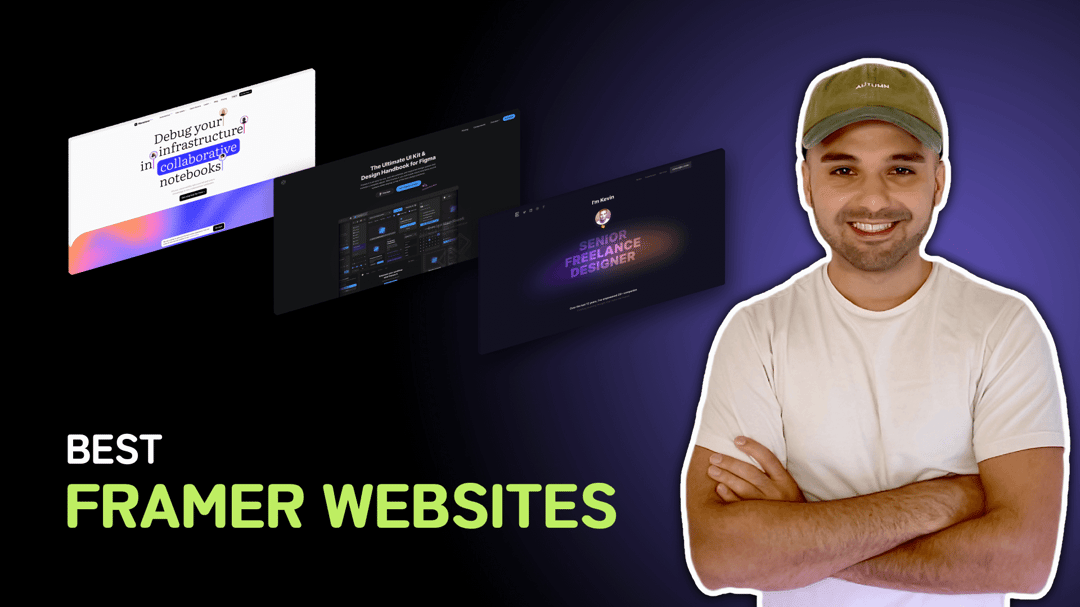 "Best Framer Websites" with screenshots of the best websites on Framer 