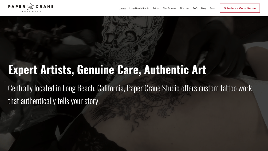 Paper Crane Tattoo Studio