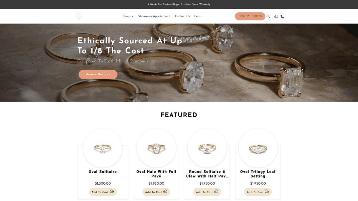 Moissanite Engagement Rings