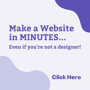 "Make a website in minutes"
