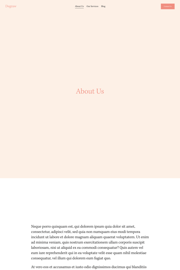 Screenshot of a Squarespace coach template