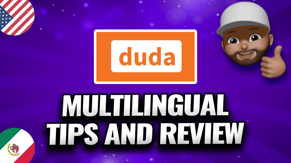 "Duda multilingual tips and review" with American and Mexican flag