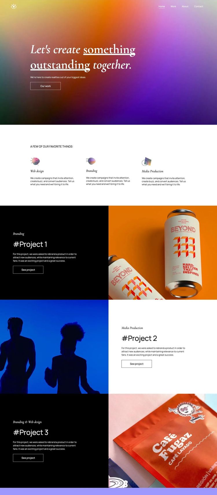 Screenshot 1 of Design Agency Template
