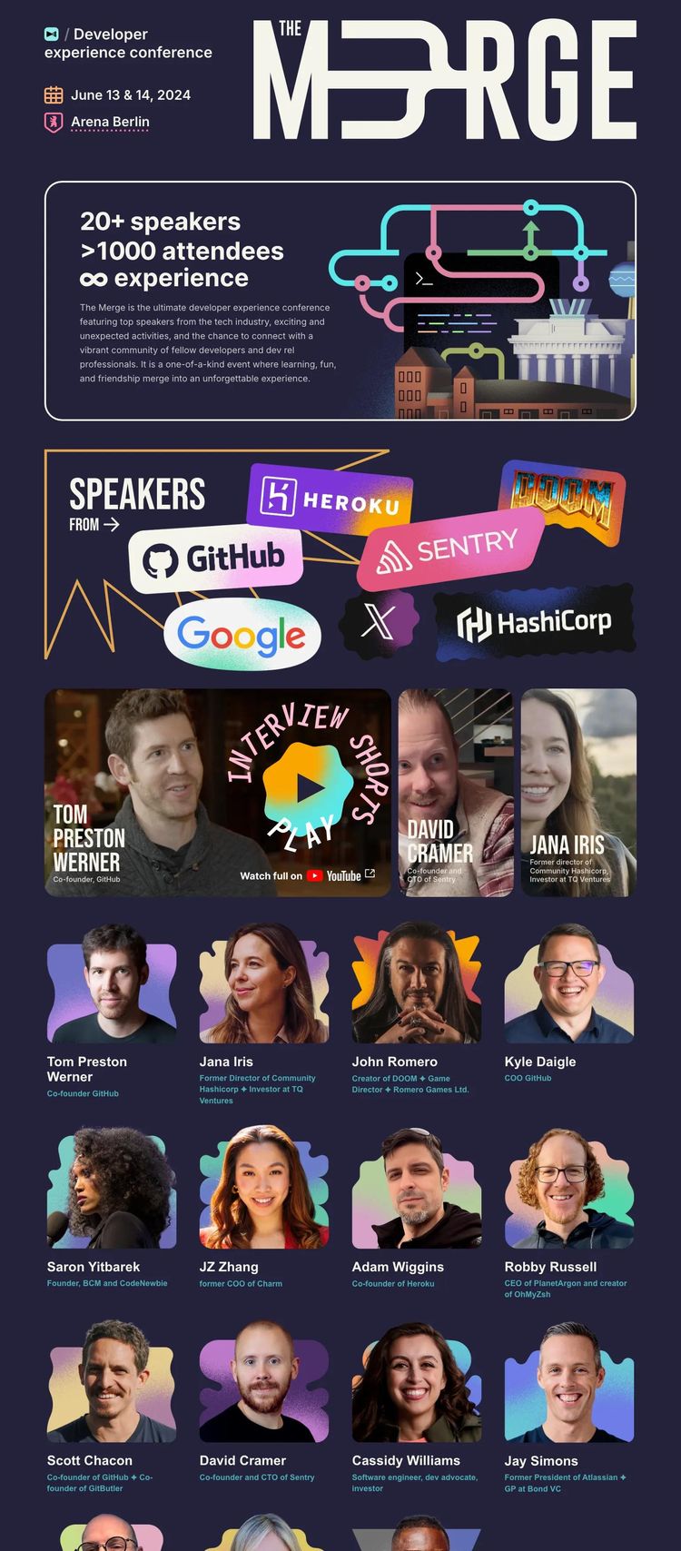Screenshot 2 of Merge (Example Svelte Conference Website)