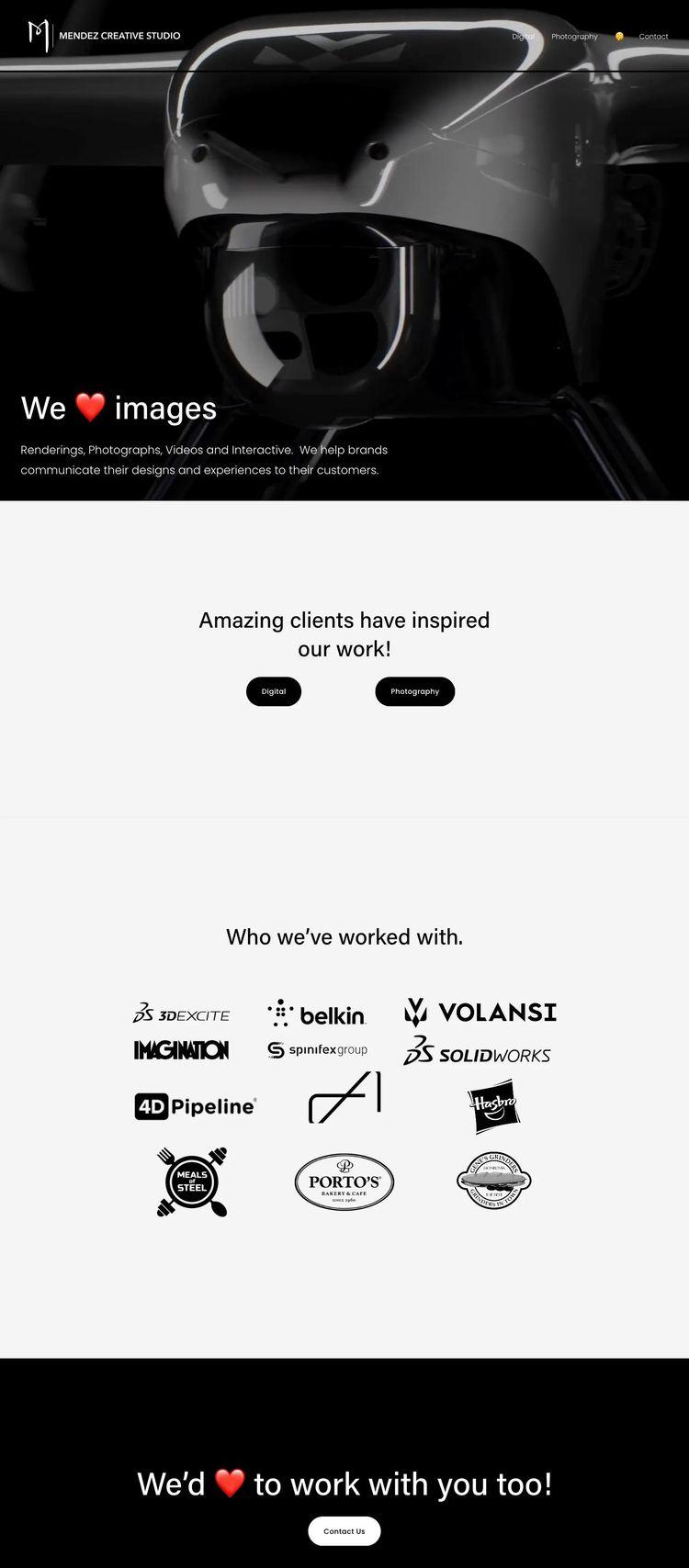 Screenshot 1 of Mendez Creative (Example Squarespace Photography Website)