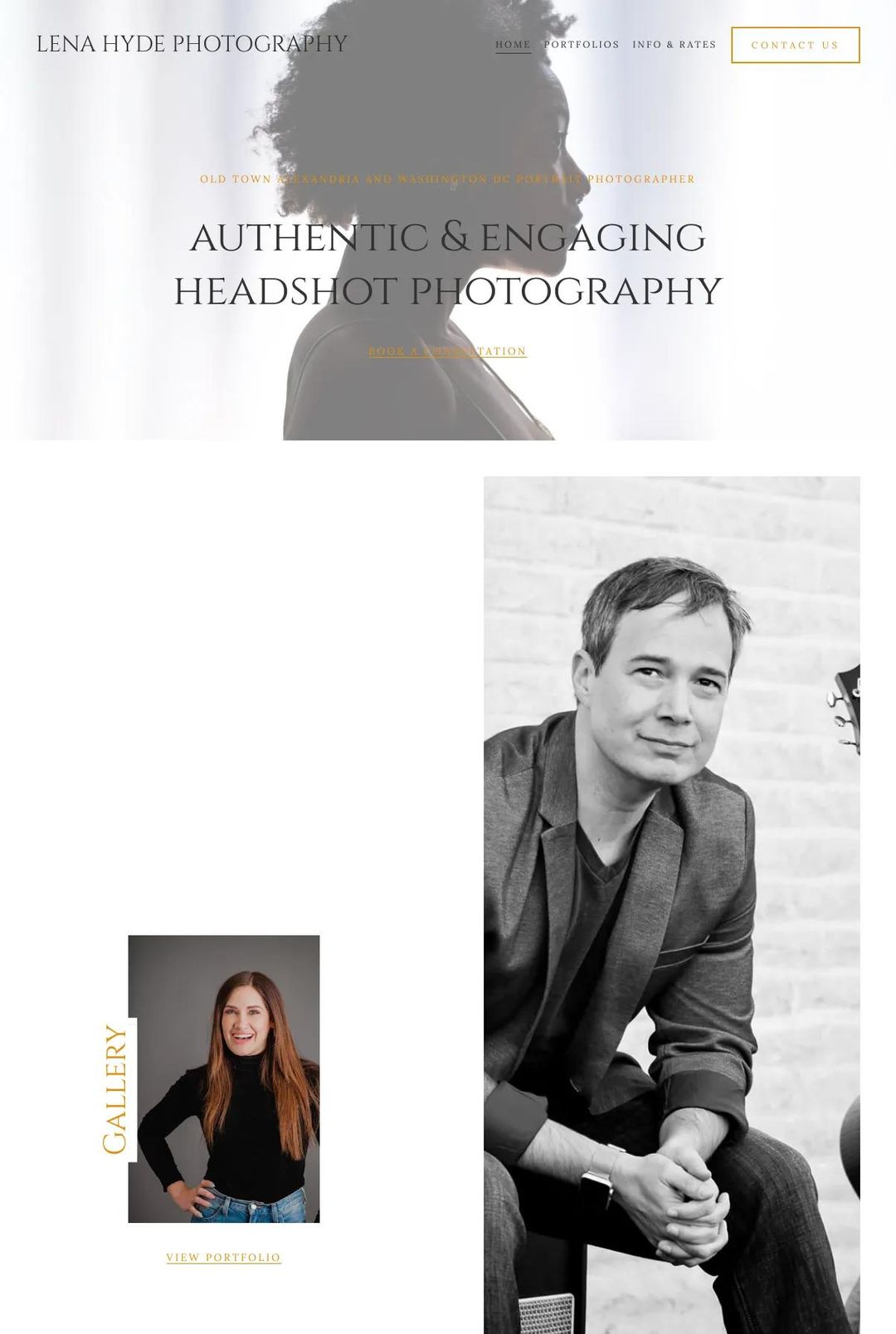 Screenshot 1 of Lena Hyde (Example Squarespace Photography Website)