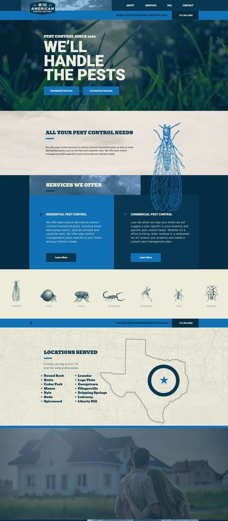 Screenshot 2 of American Termite Pest Control (Example WordPress Pest Control Website)