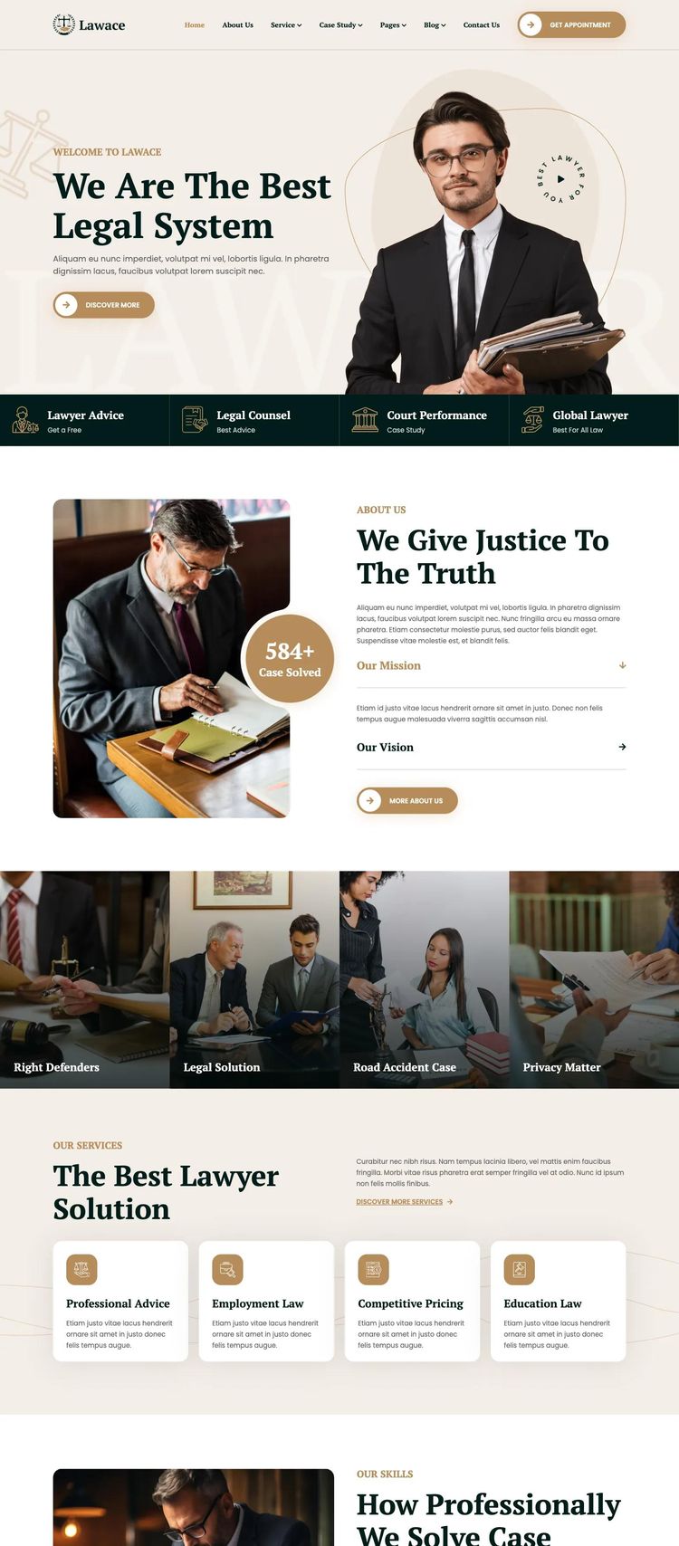 Screenshot 2 of Lawace (Example undefined Law Firm Website)