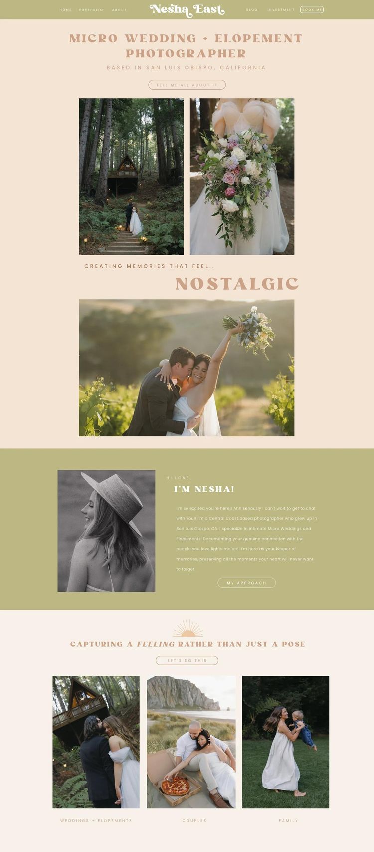 Screenshot 2 of Nesha East Photography (Example undefined Photography Website)