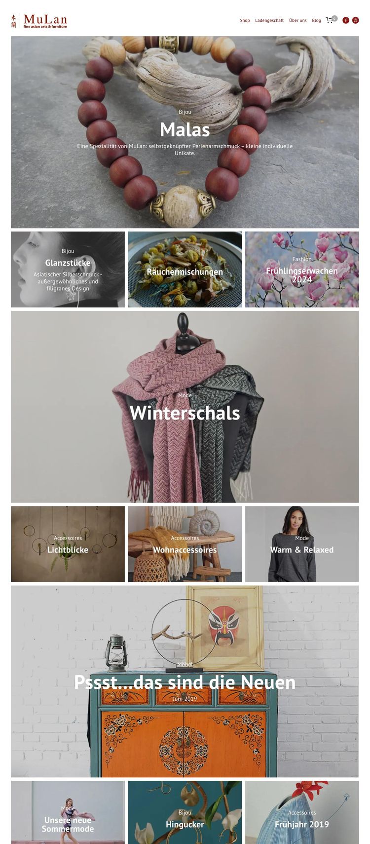 Screenshot 2 of MuLan (Example Squarespace Arts and Crafts Website)