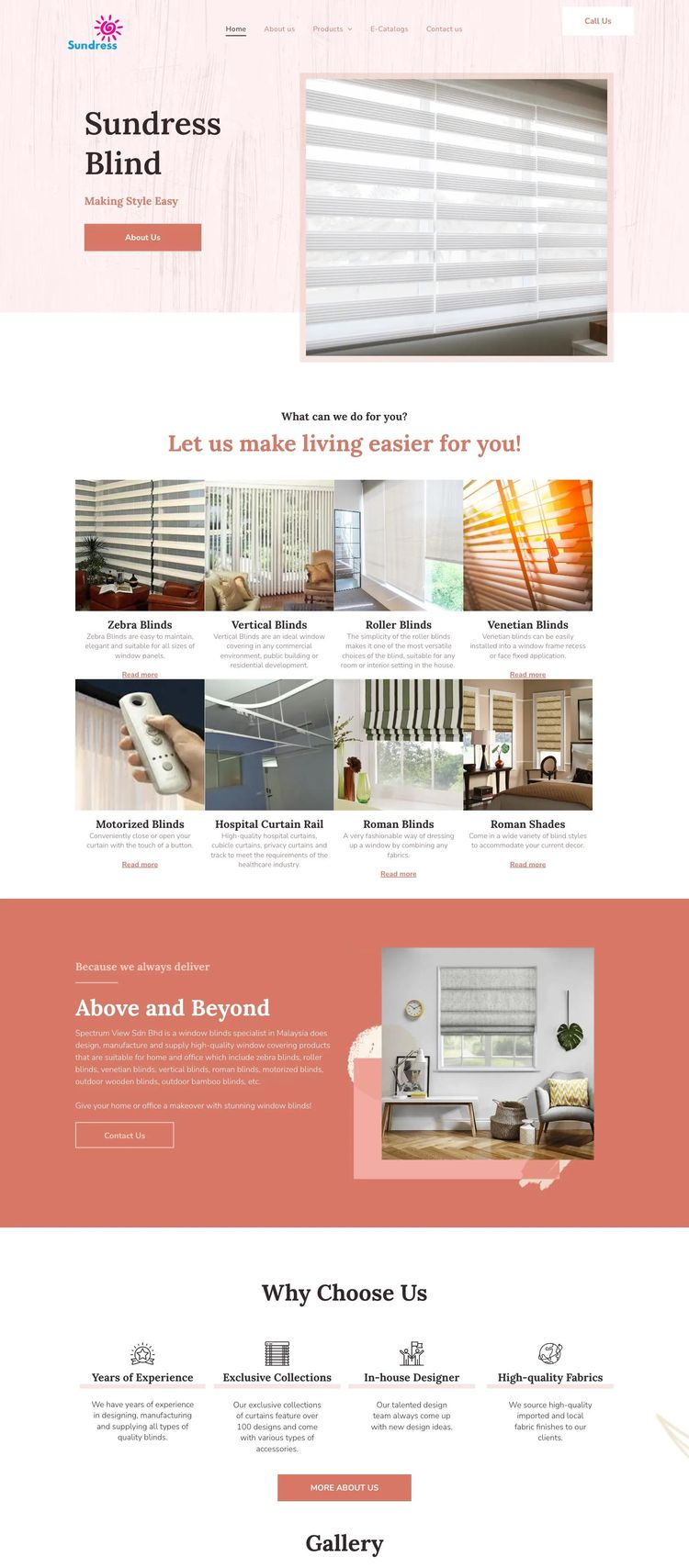 Screenshot 1 of Spectrum View (Example Duda Business Operations Website)