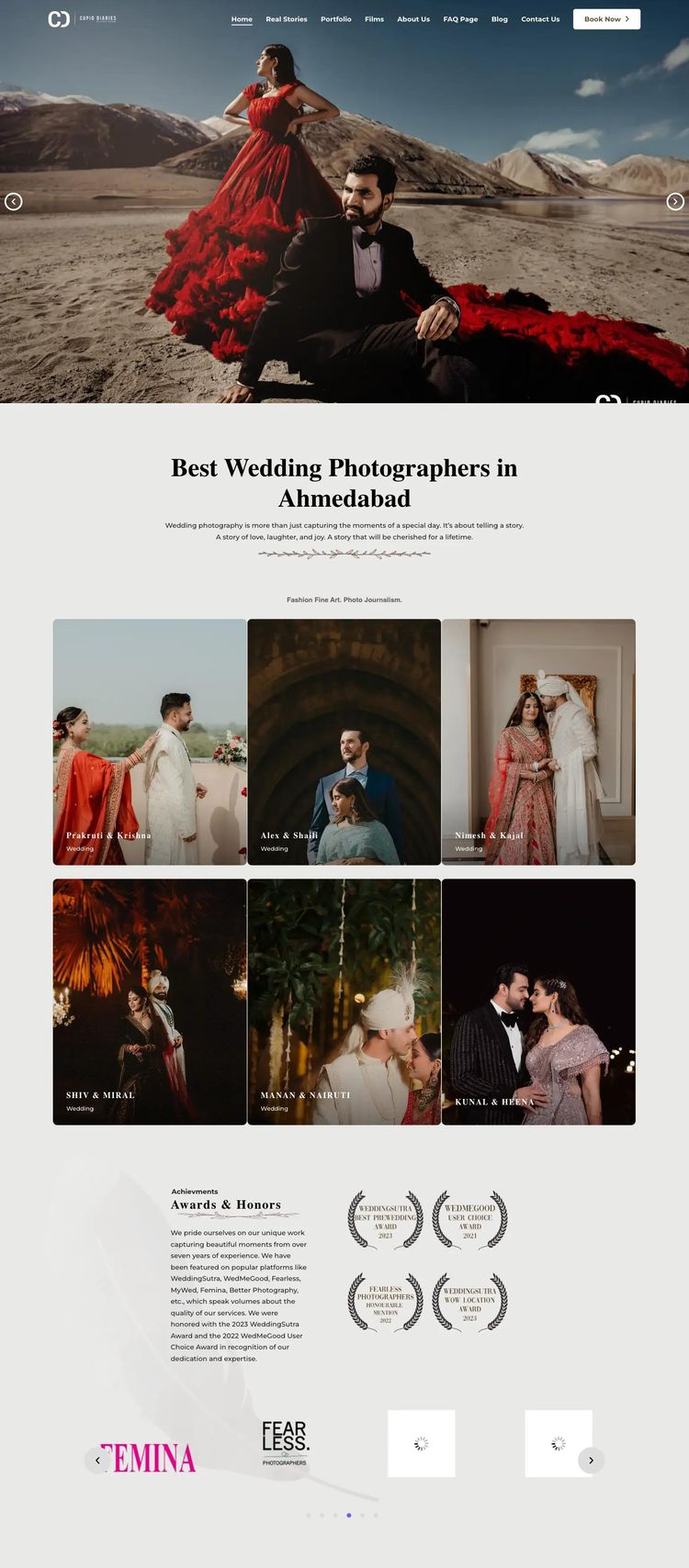 Screenshot 2 of Cupid Diaries (Example WordPress Blog Website)
