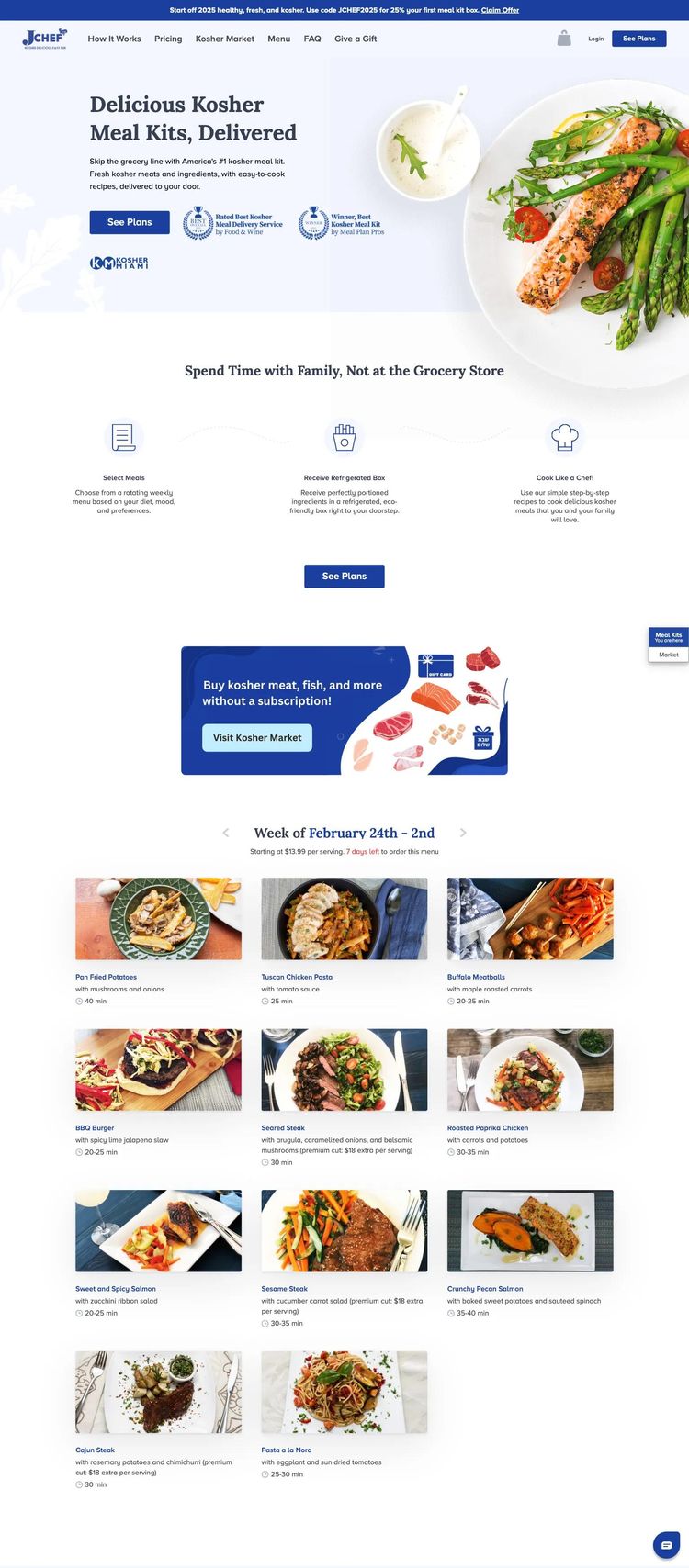 Screenshot 2 of JChef (Example WordPress Food and Beverage Website)