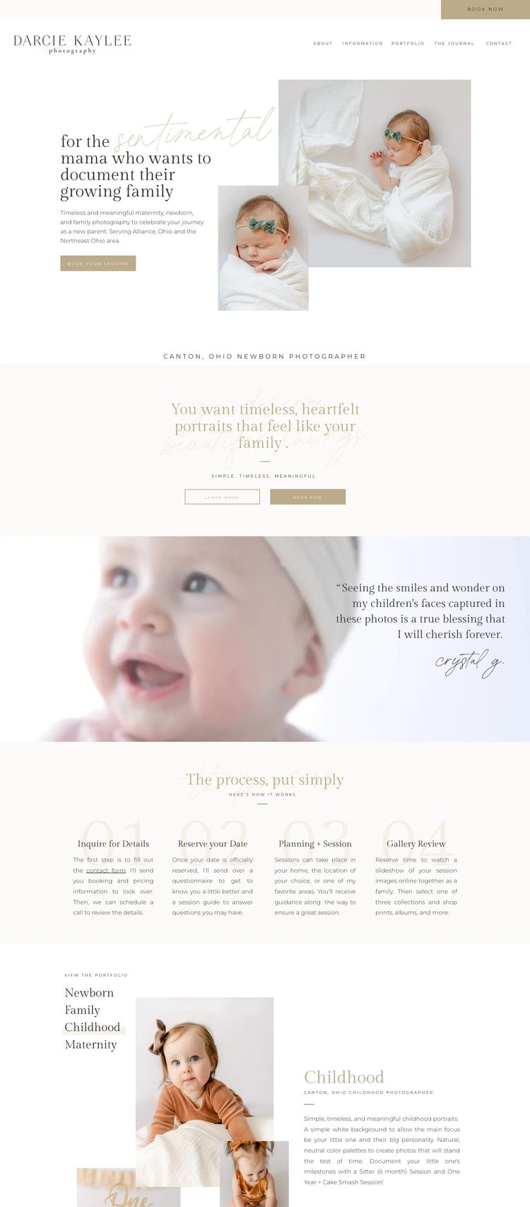 Screenshot 2 of darciekaylee (Example WordPress Photography Website)