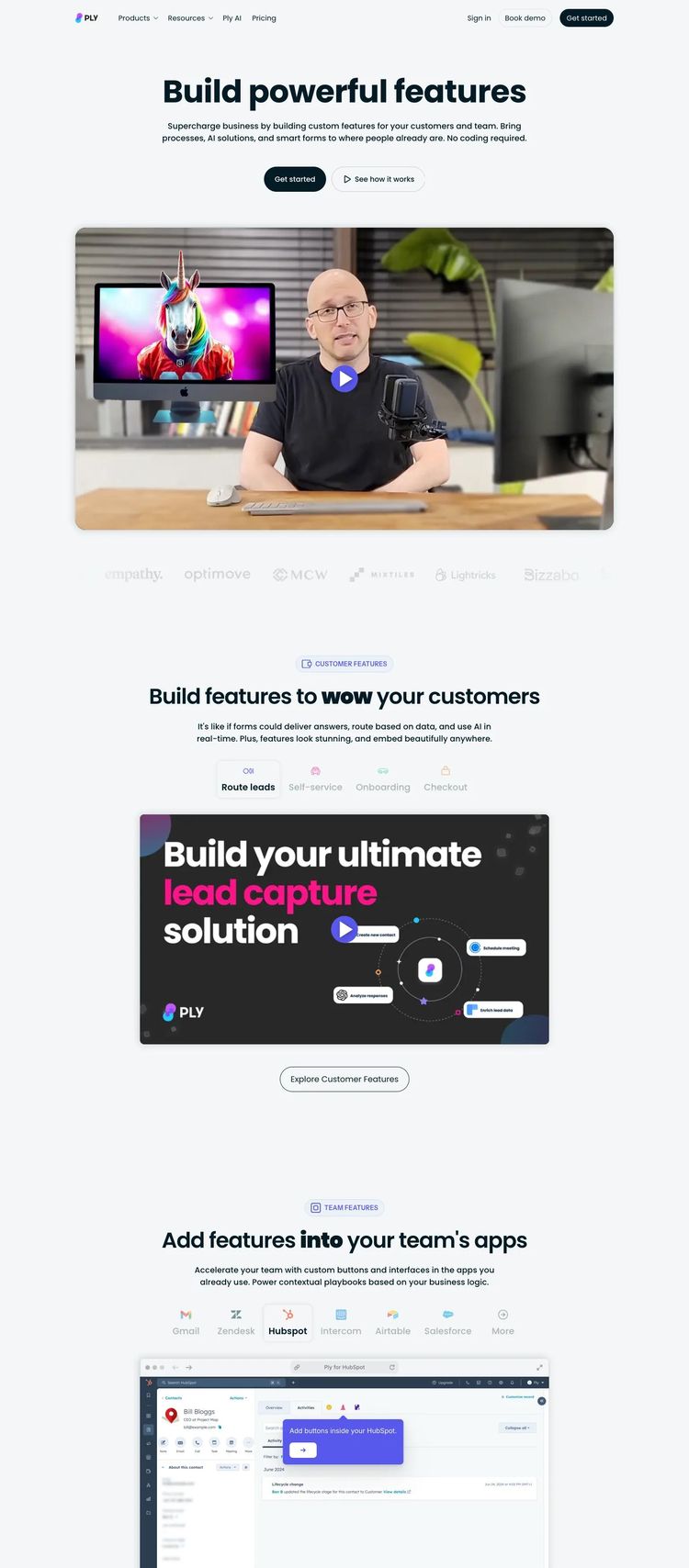 Screenshot 2 of Ply (Example Framer Productivity and Collaboration Website)