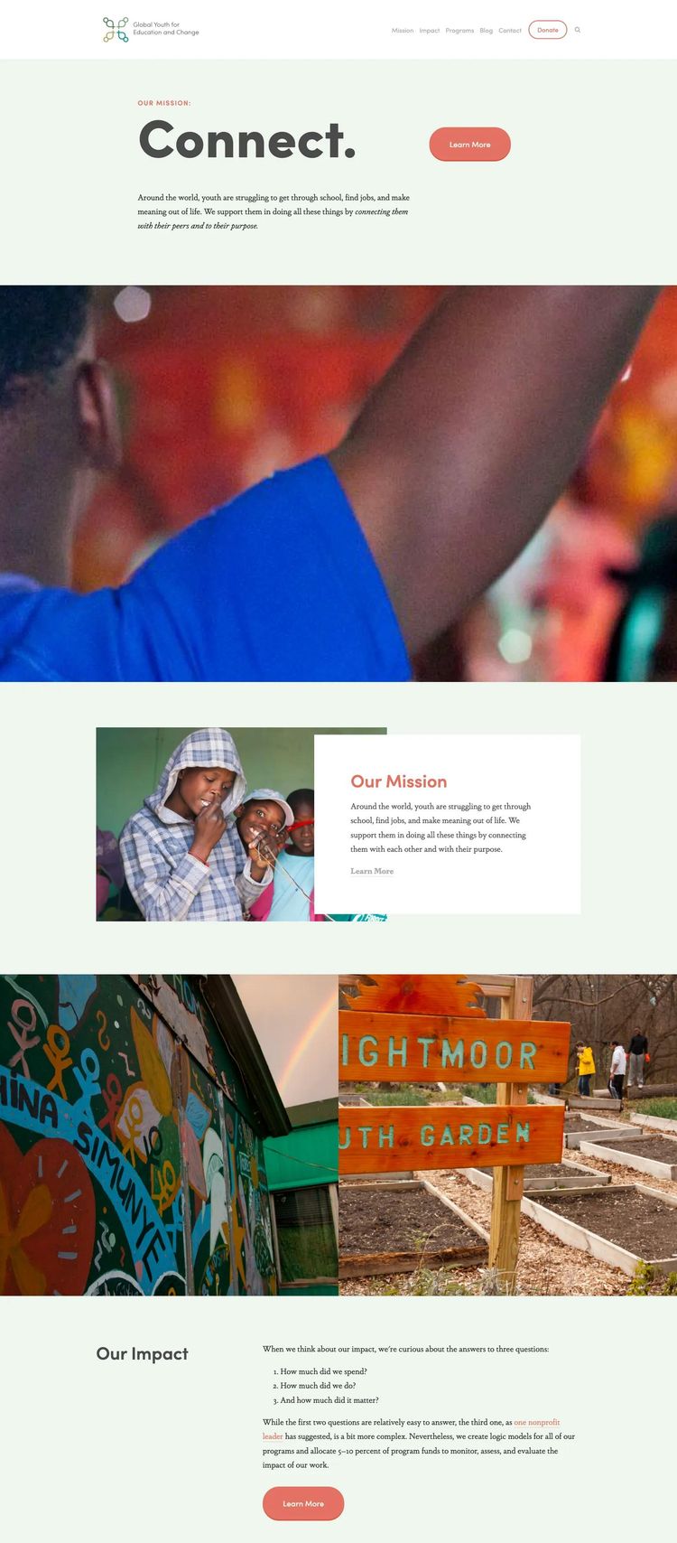 Screenshot 2 of [Not Provided] (Example Squarespace Nonprofit Organization Website)