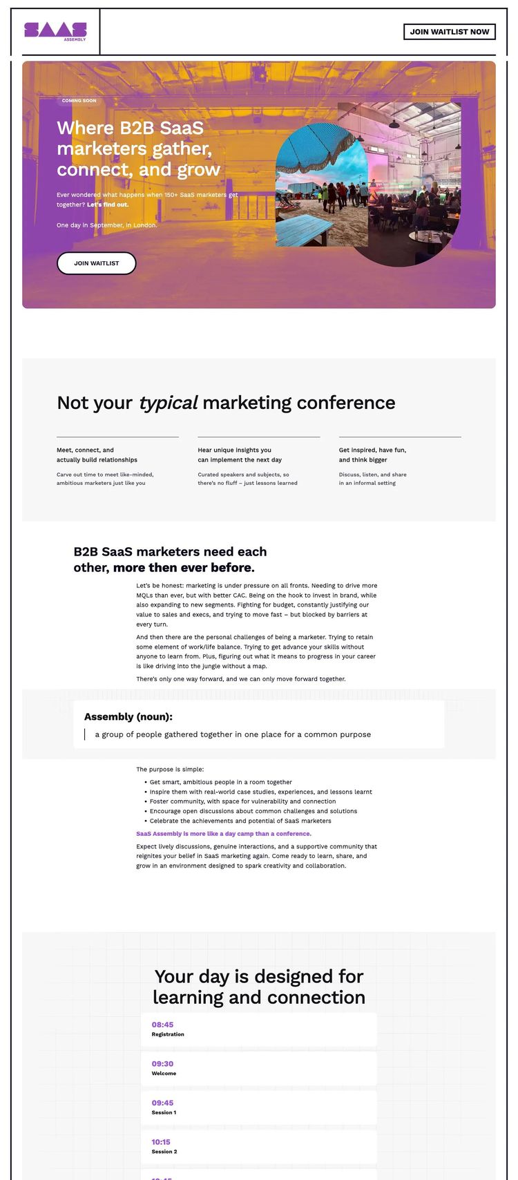 Screenshot 2 of SaaS Assembly (Example WordPress Conference Website)