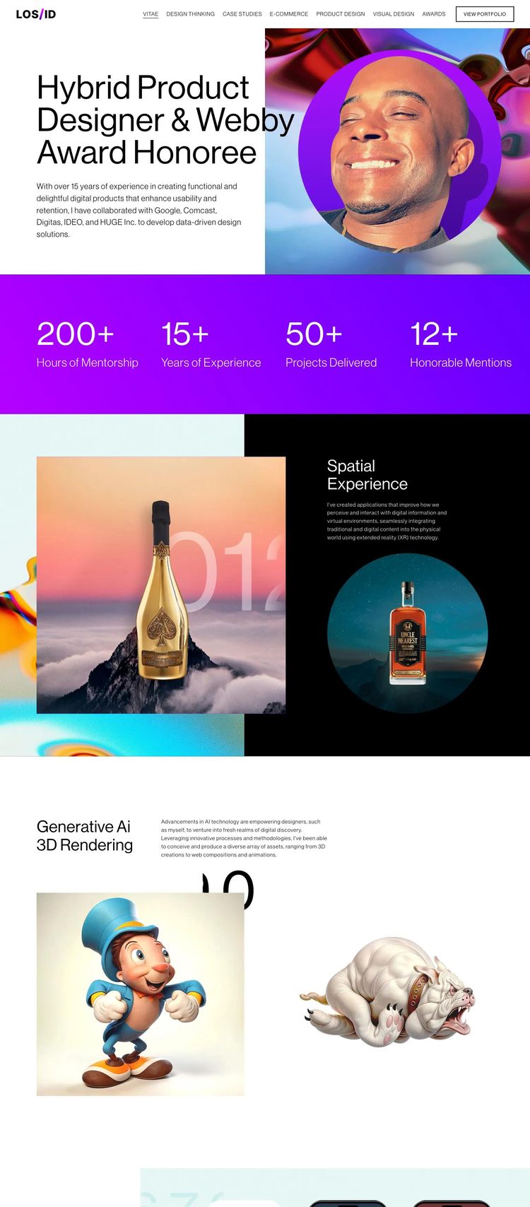 Screenshot 2 of Vitae Design (Example Squarespace Design Agency/Studio Website)