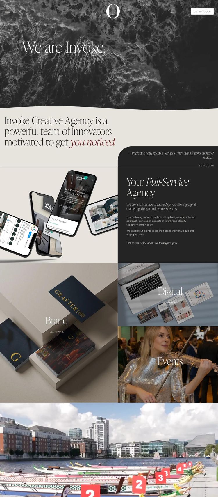 Screenshot 2 of Invoke (Example Squarespace Marketing Agency Website)