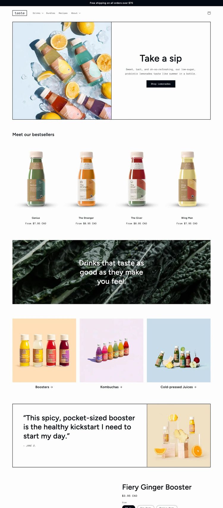 Screenshot 1 of Taste Template