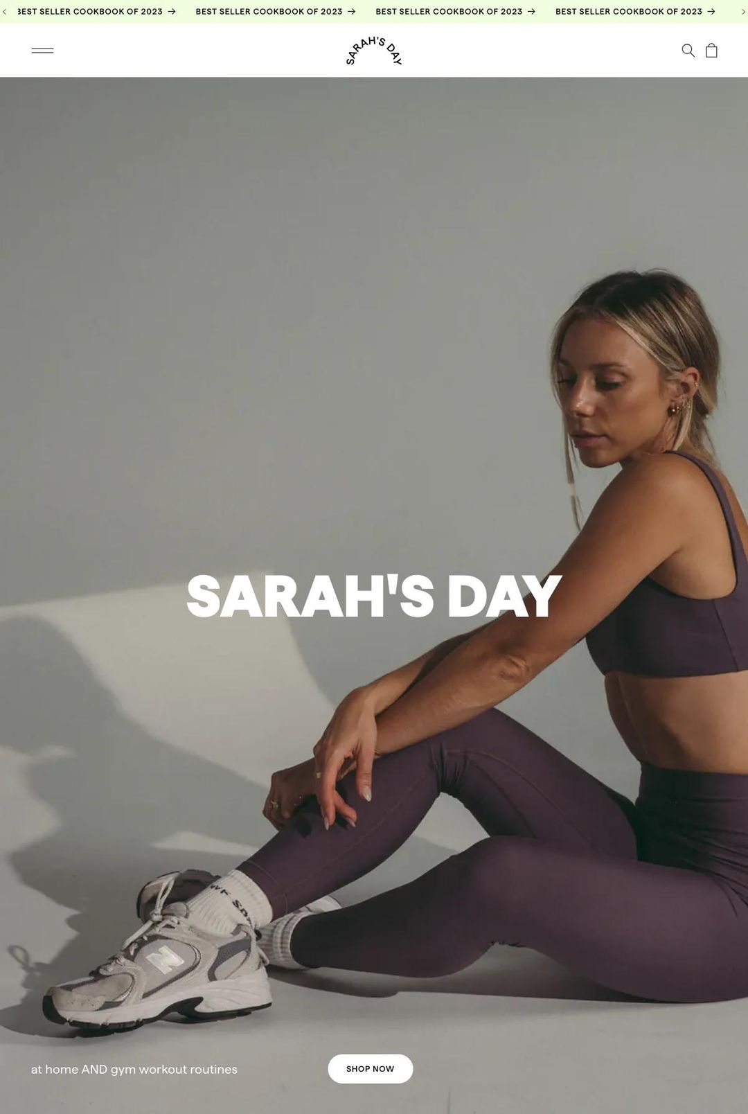Screenshot 1 of Sarah's Day (Example Squarespace Ecommerce Website)