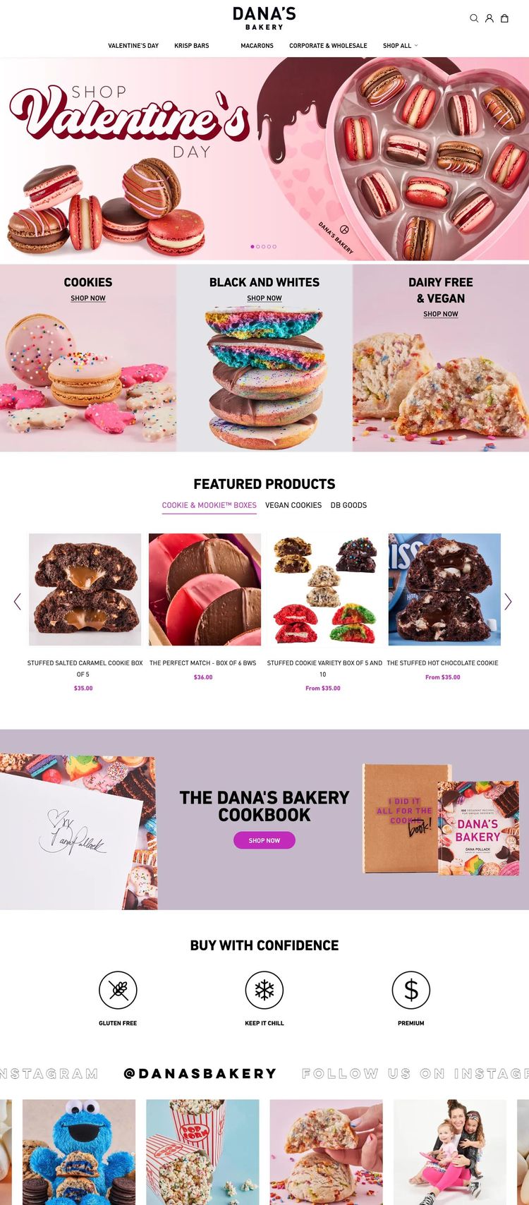 Screenshot 2 of Dana's Bakery (Example Shopify Food and Beverage Website)