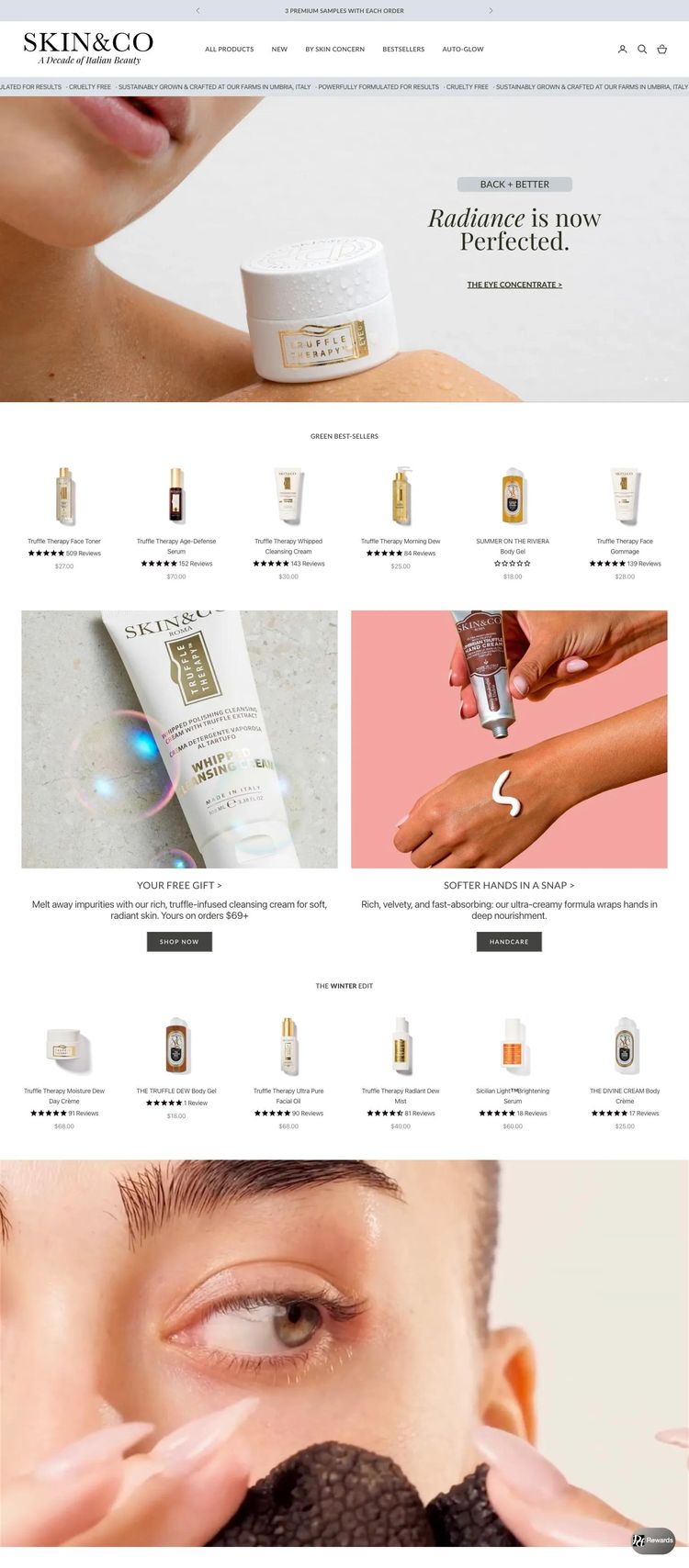 Screenshot 2 of Skin&Co Roma (Example Shopify Beauty Products Website)