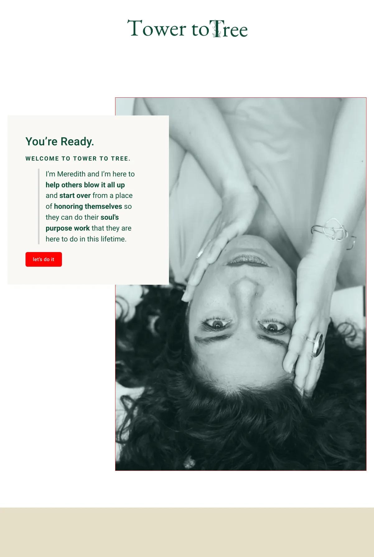 Screenshot 2 of Meredith Keith-Chirch (Example Squarespace Coach Website)