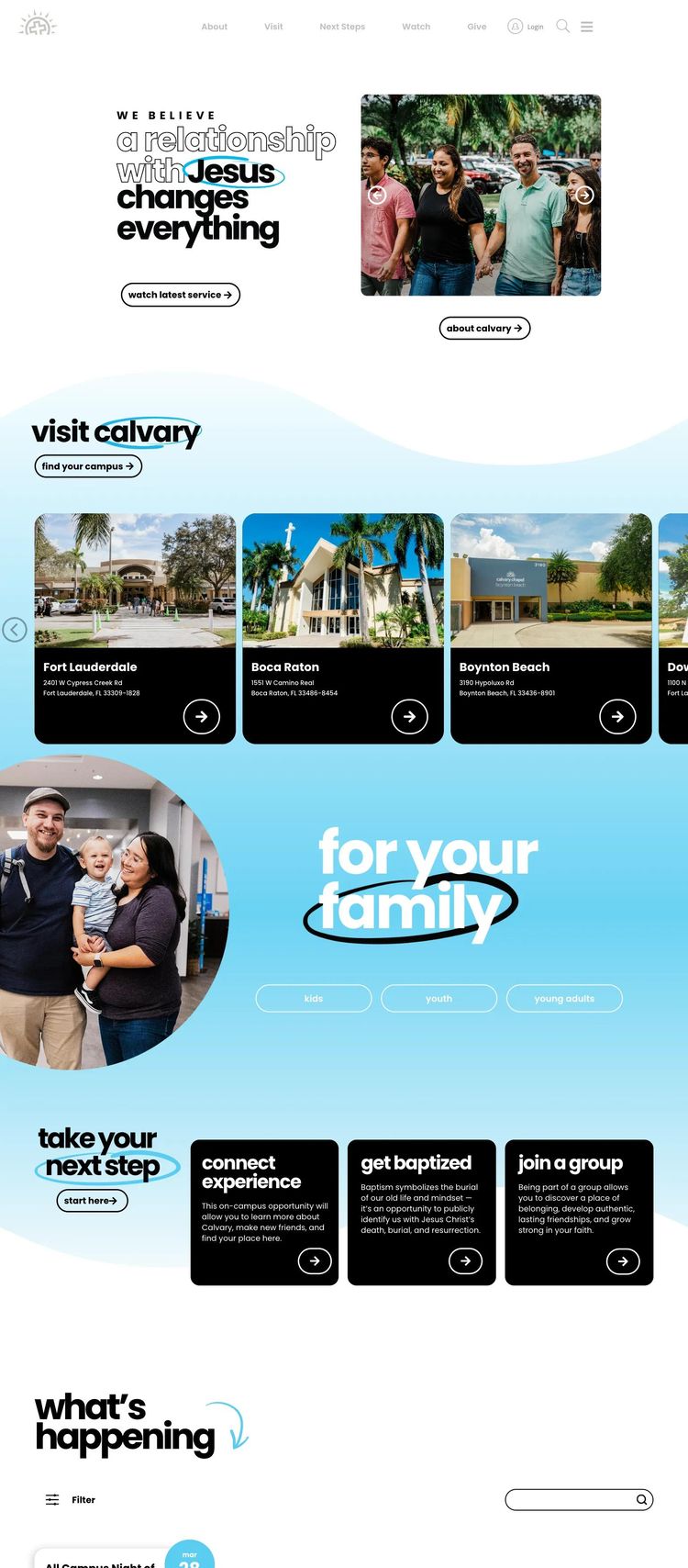 Screenshot 2 of Calvary (Example WordPress Church/Religious Organization Website)