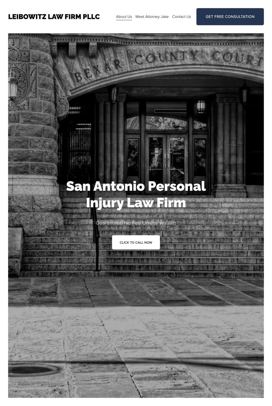 Screenshot 1 of Leibowitz Law Firm PLLC (Example Squarespace Law Firm Website)