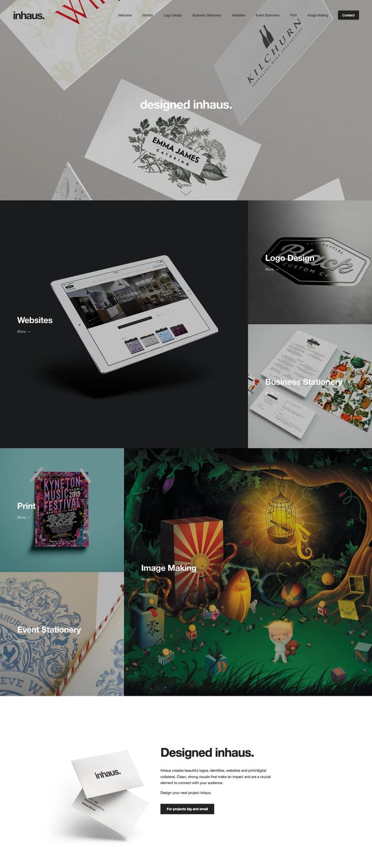 Screenshot 2 of inhaus (Example Squarespace Design Agency/Studio Website)