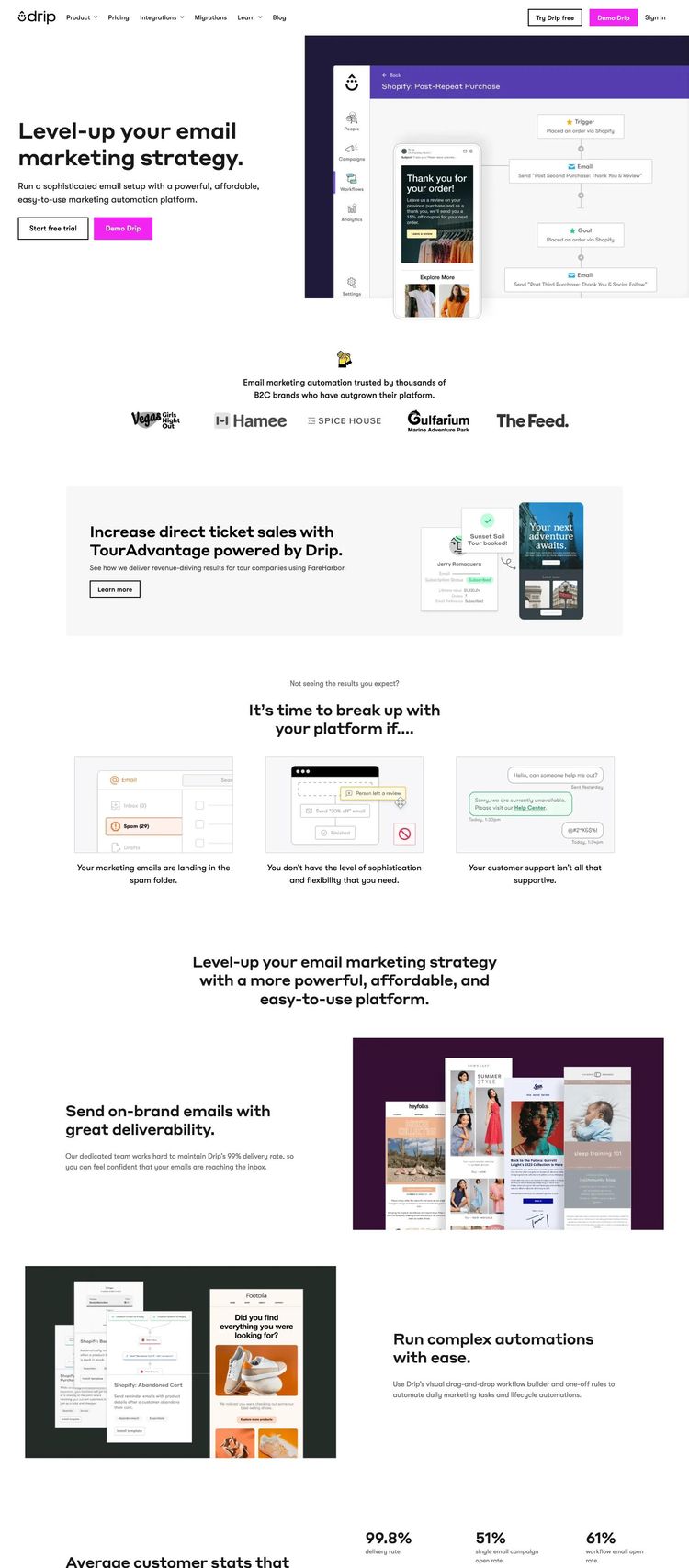 Screenshot 1 of Drip (Example HubSpot Ecommerce (General) Website)