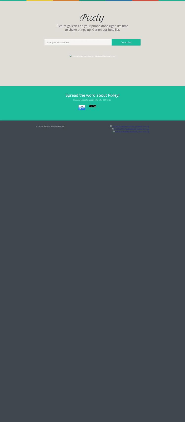 Screenshot 1 of Pixly Template