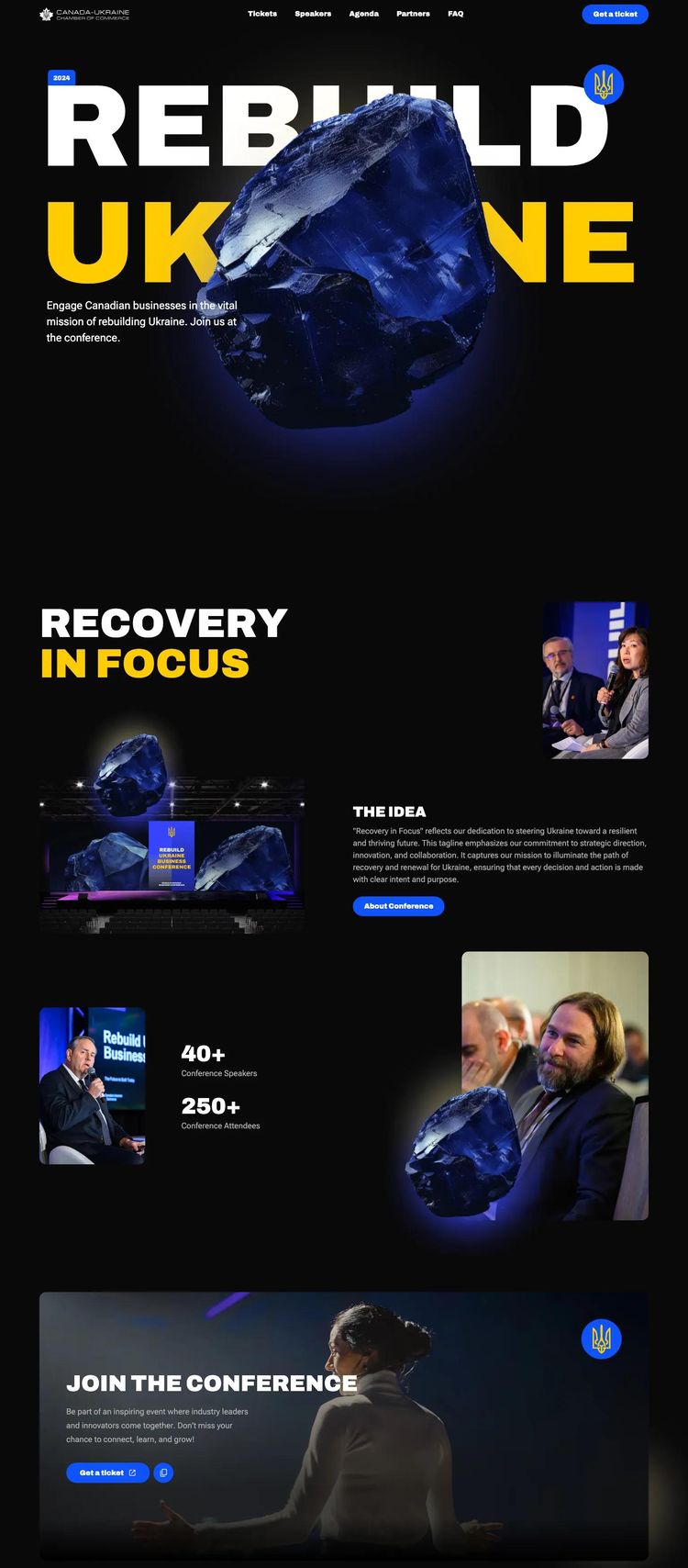 Screenshot 2 of Rebuild Ukraine (Example Webflow Nonprofit Organization Website)