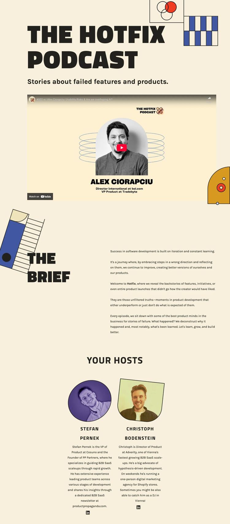 Screenshot 2 of Hotfix (Example Webflow Podcast Website)