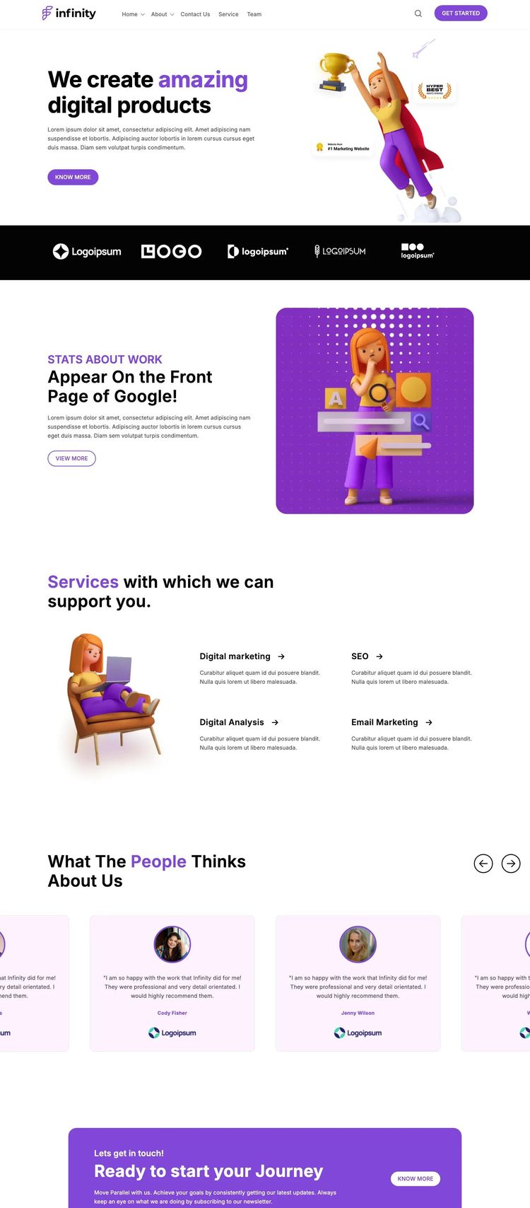 Screenshot 1 of Infinity Template
