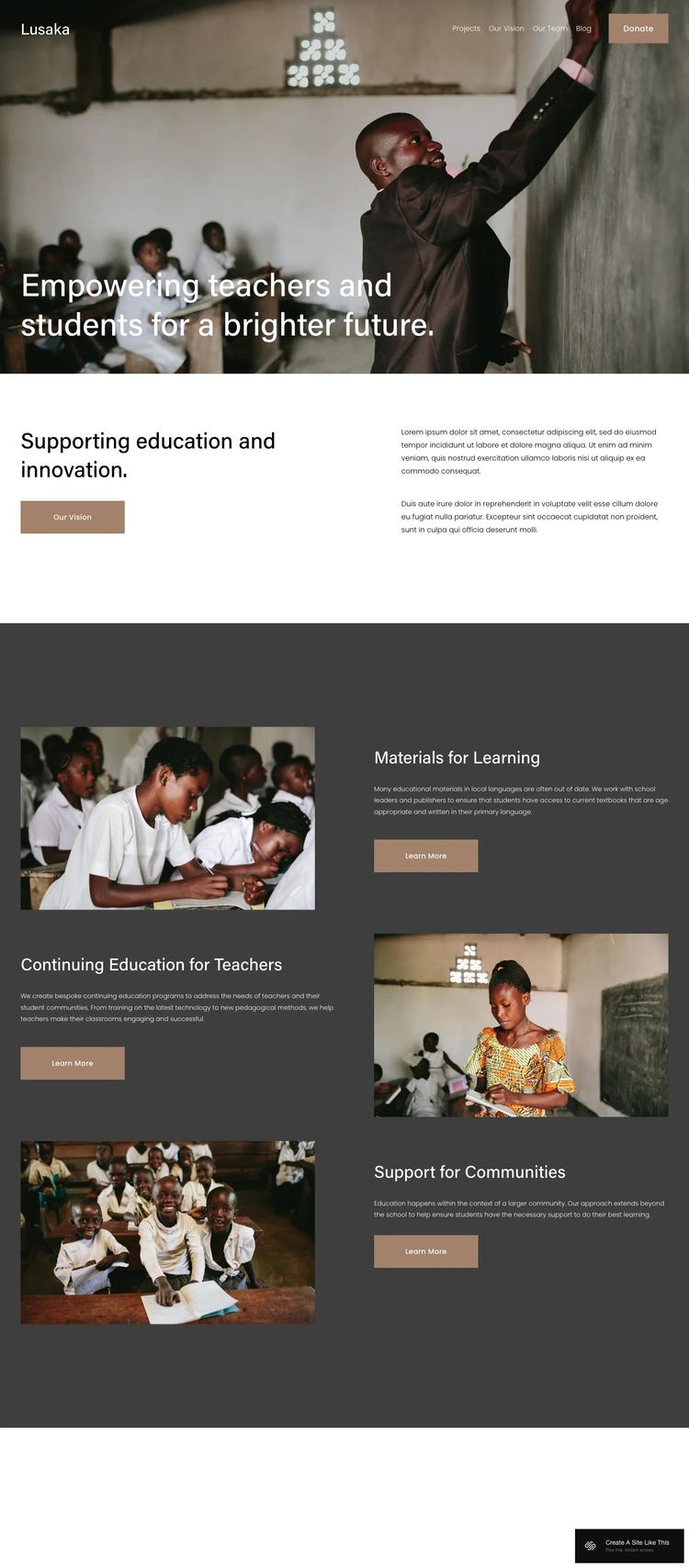 Screenshot 1 of Lusaka Template
