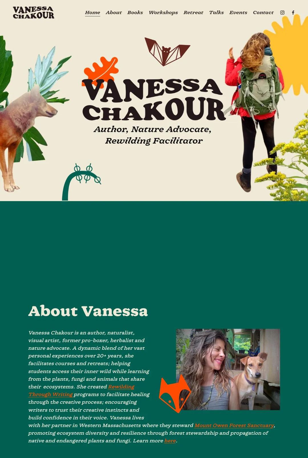 Screenshot 1 of Vanessa Chakour (Example Squarespace Artist Website)