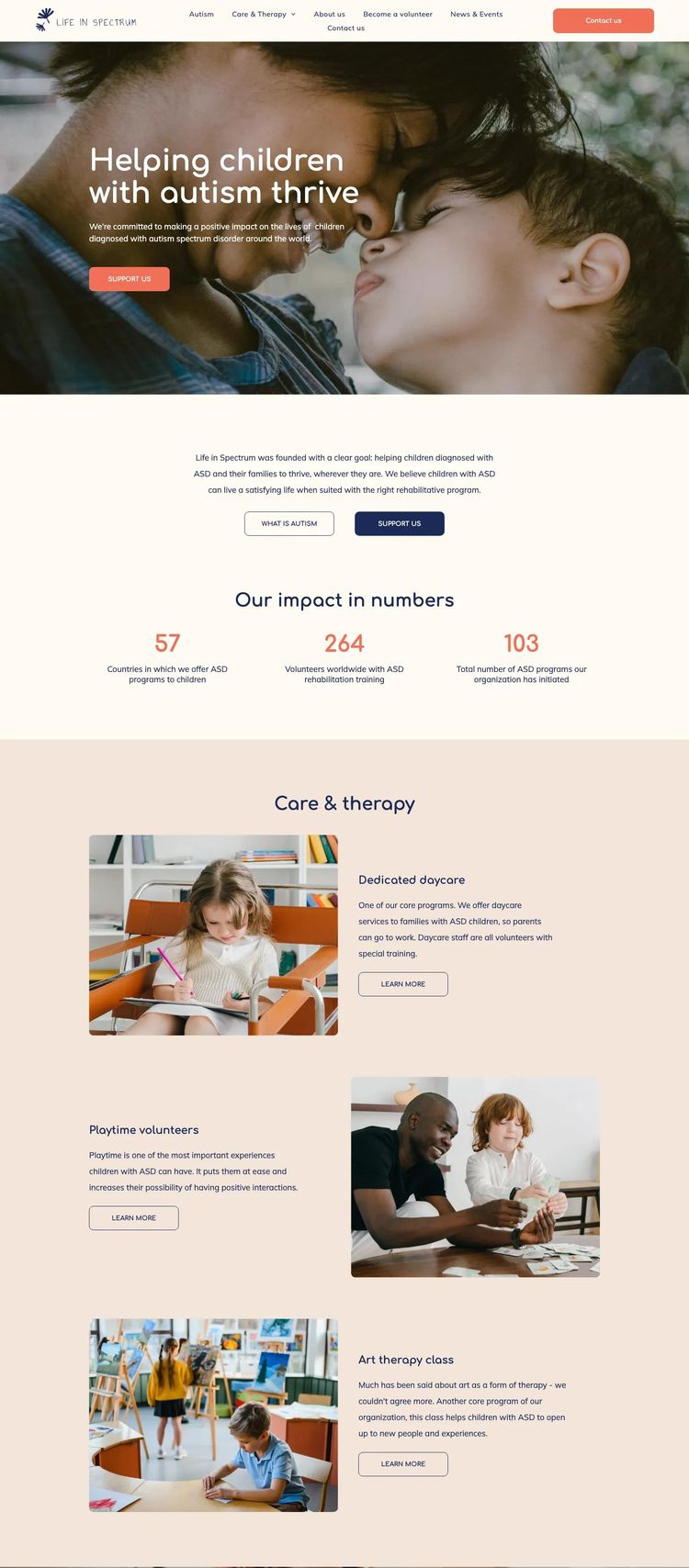 Screenshot 1 of Charity Organization Template