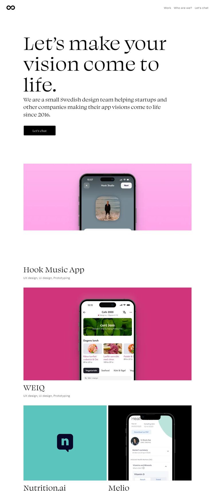 Screenshot 2 of Full Circle (Example Squarespace Design Agency/Studio Website)
