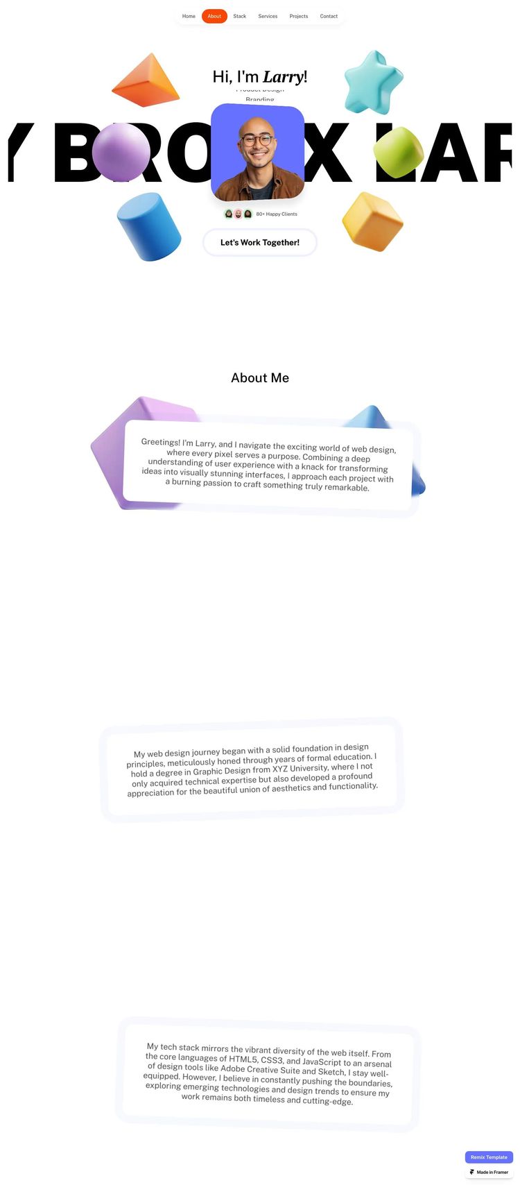 Screenshot 1 of Cohesion Template