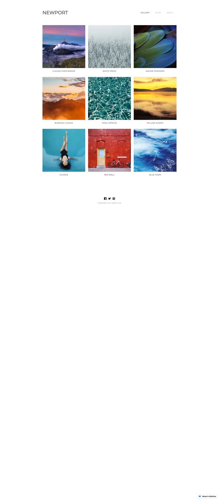 Screenshot 1 of Newport Template