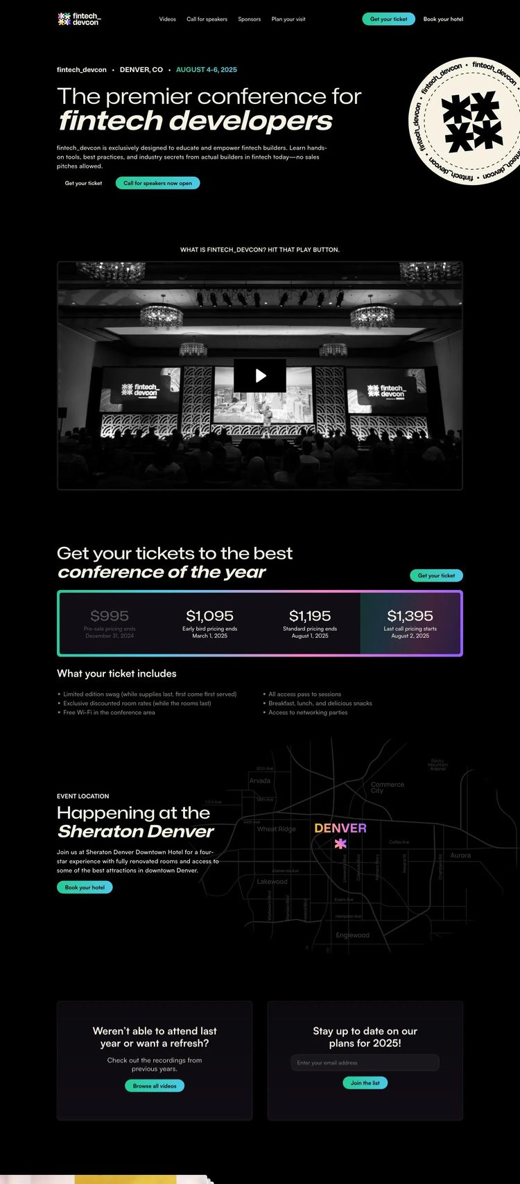 Screenshot 2 of fintech_devcon (Example undefined Conference Website)