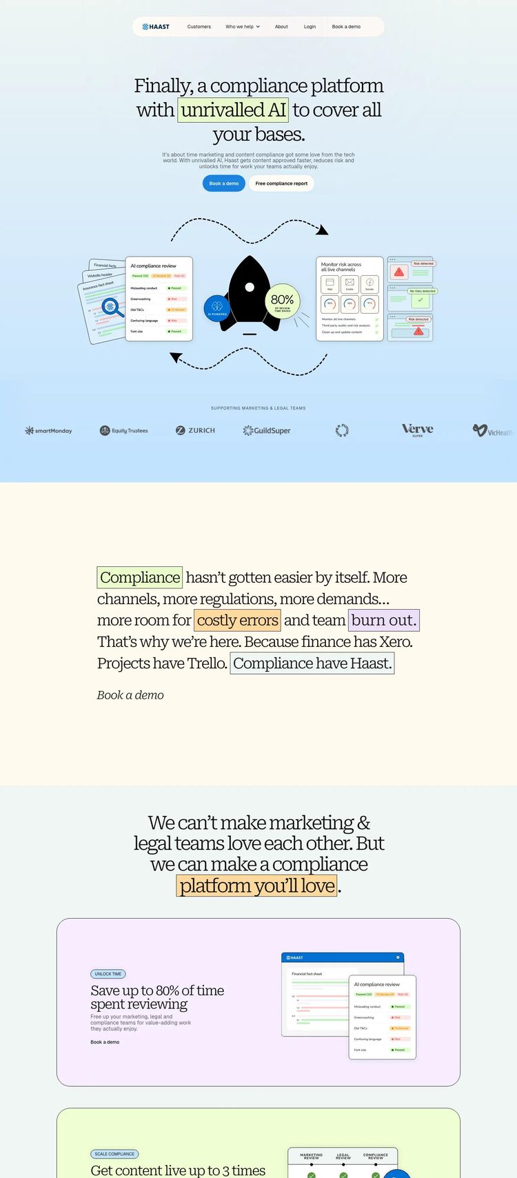 Screenshot 2 of Haast (Example Webflow AI and Machine Learning Website)