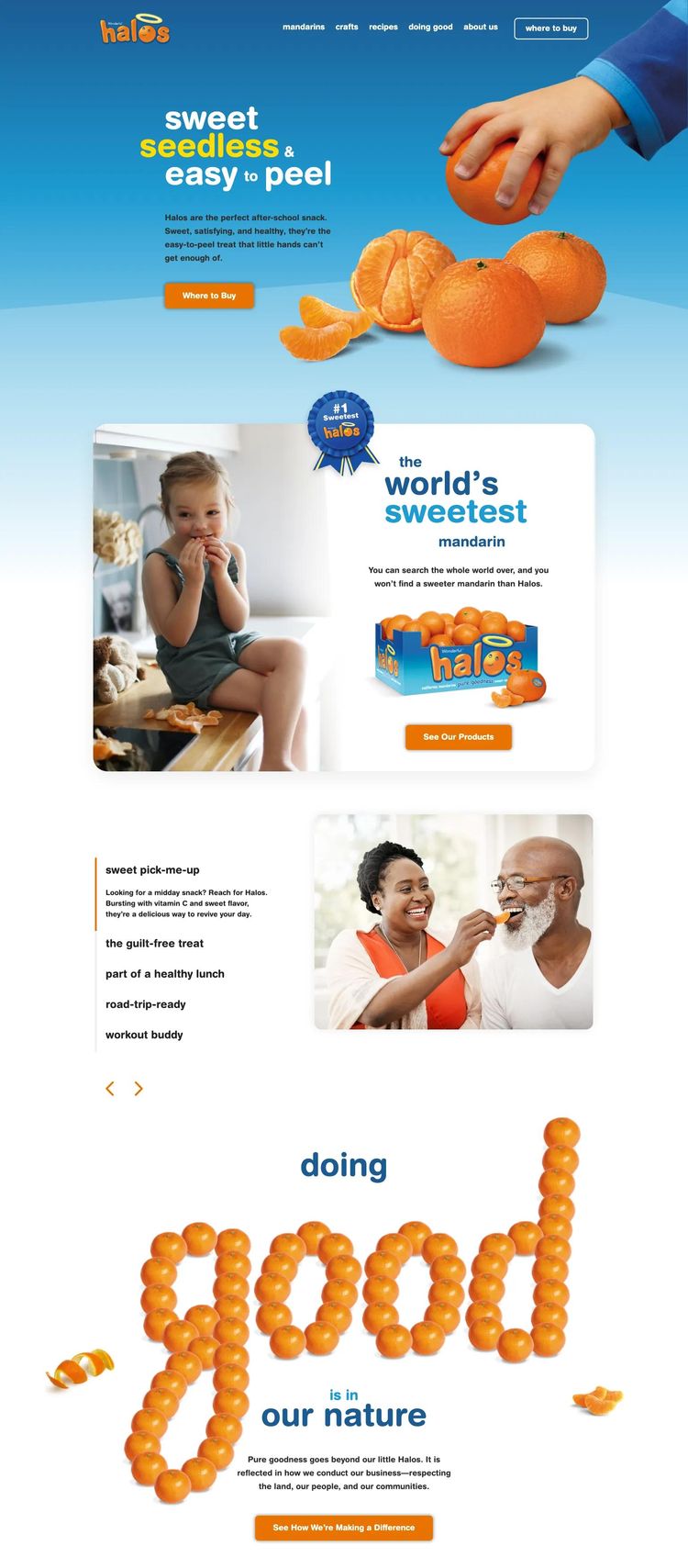 Screenshot 2 of Halos (Example Webflow Food and Beverage Website)