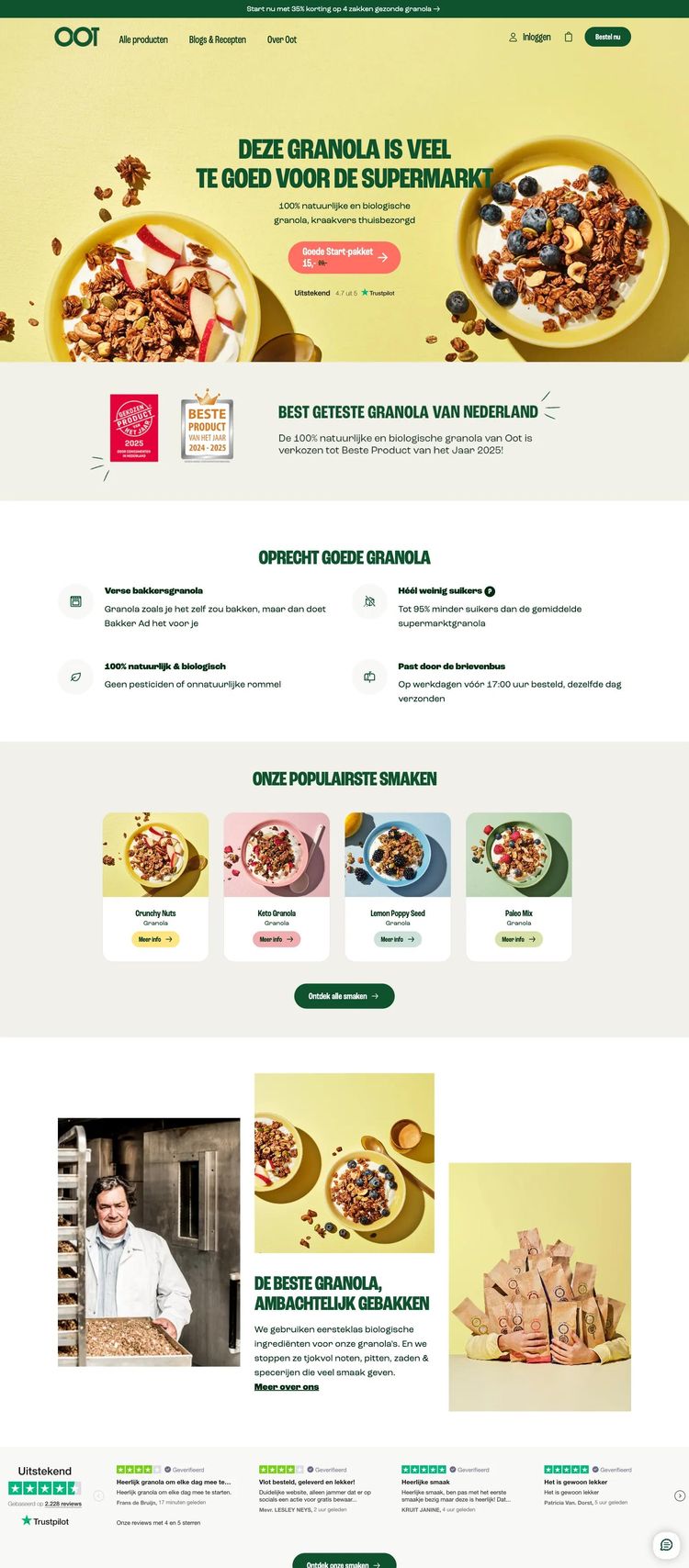 Screenshot 2 of Oot (Example Shopify Food and Beverage Website)
