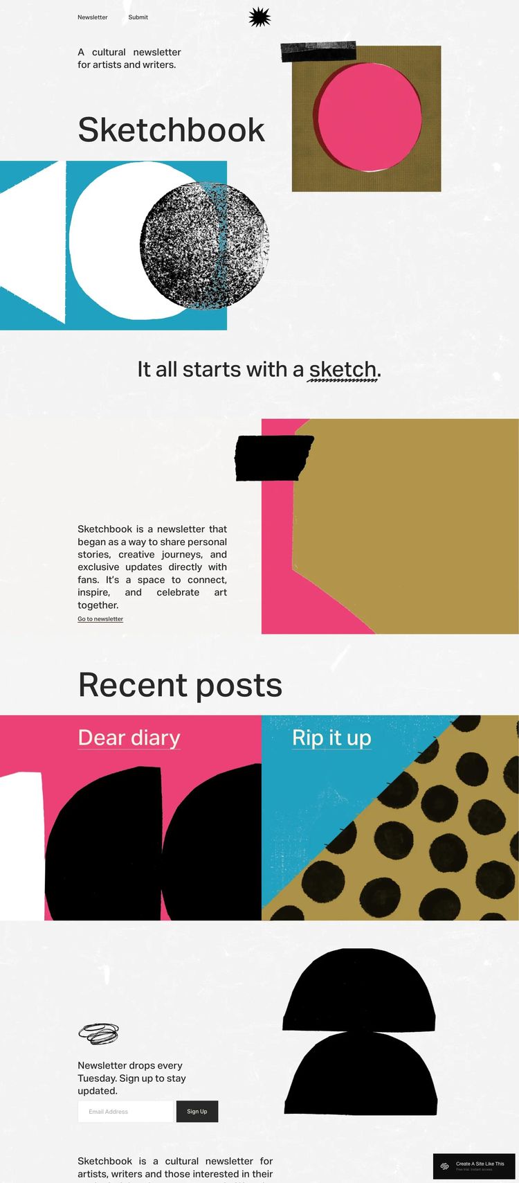 Screenshot 1 of Sketchbook Template