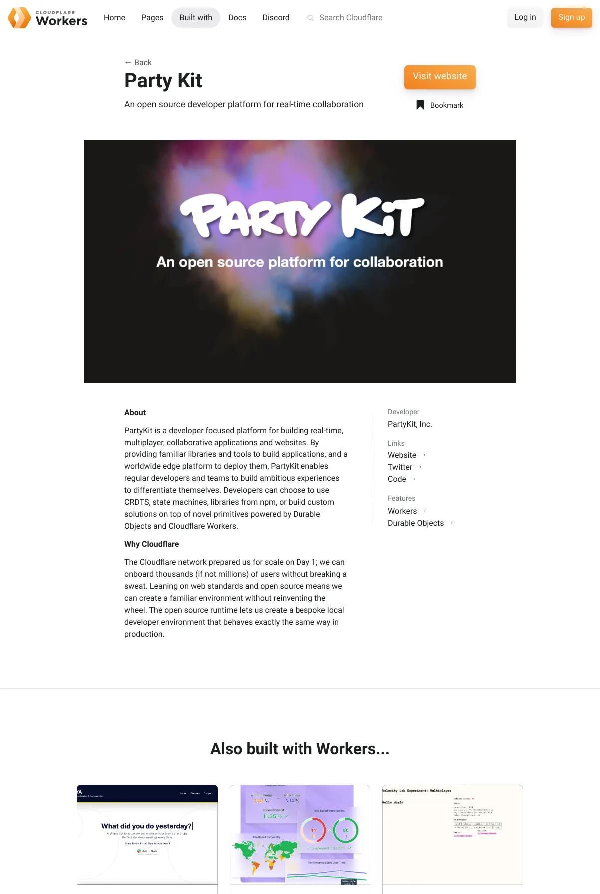 Screenshot 3 of Cloudflare (Example Sanity Website)